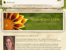 Tablet Screenshot of elizabethzinn.com